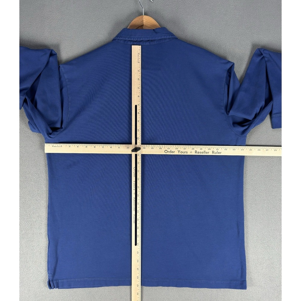 Peter Millar Polo Shirt Mens XL Blue Crown Lived In Lava Wash Quiet Luxury Golf - Picture 5 of 8